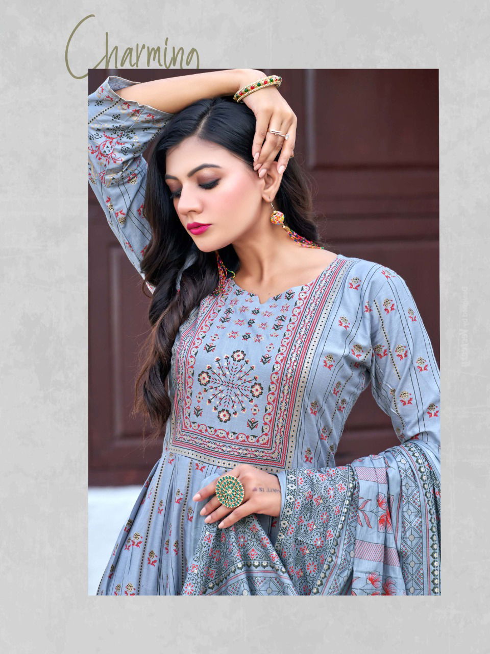 Hirwa Sanskriti Ethnic Wear Wholesale Kurti With Dupatta 